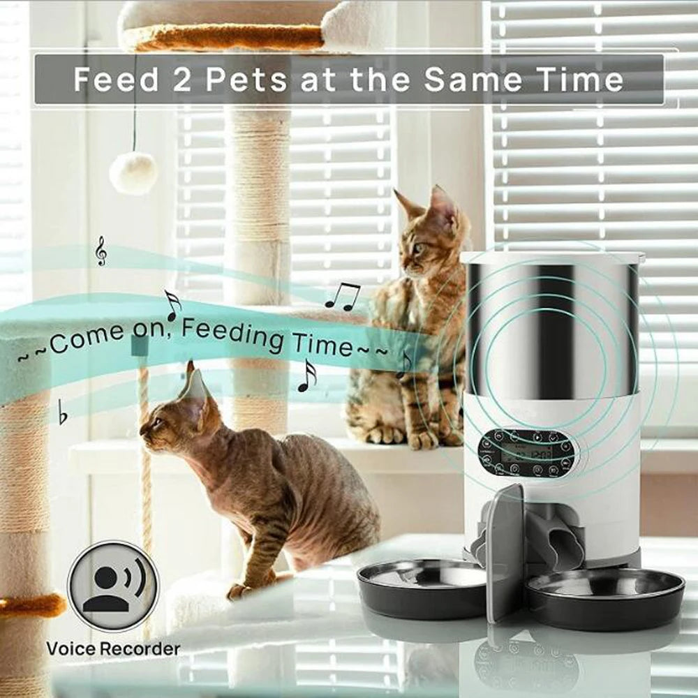 Smart APP Pet  Automatic Dispenser Stainless Steel Bowls