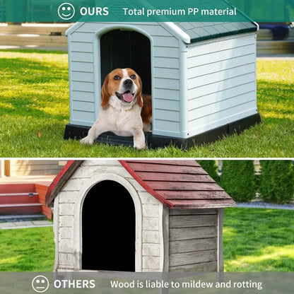 Small/Medium Plastic Outdoor Dog House