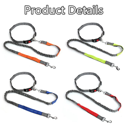 Hand Free Dog Leash with Adjustable Waist Rope