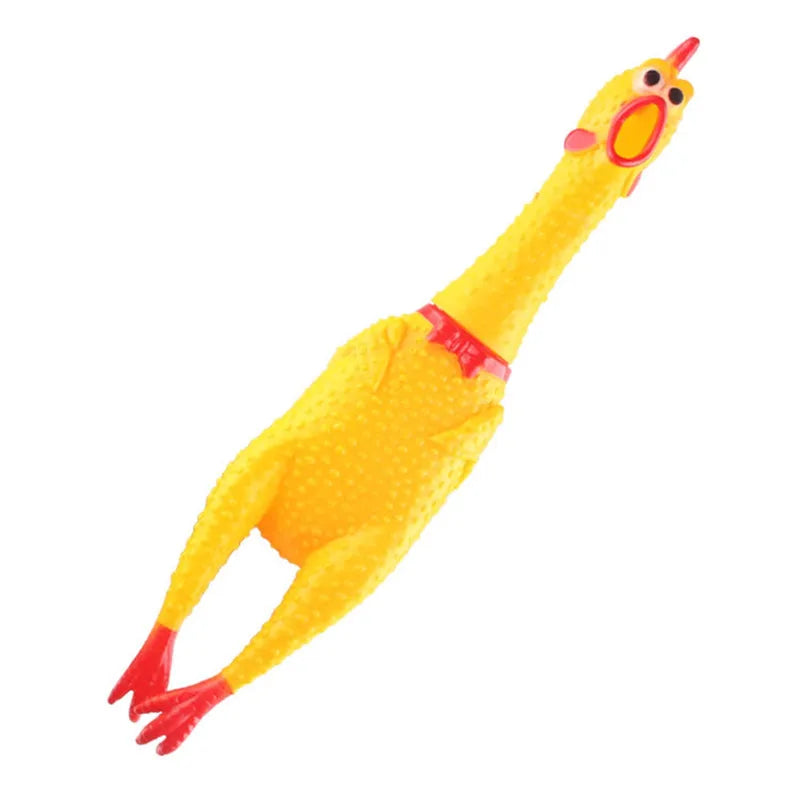 Screaming Chicken Pet Toy for Squeeze Squeaky Sound Fun