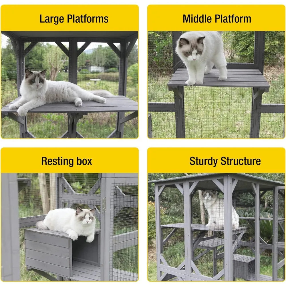 Catio Outdoor Cat Enclosure Large Walk in