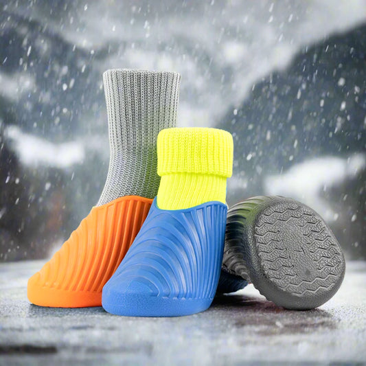 4pcs/Set Dog Boots Waterproof Rain Winter Antislip