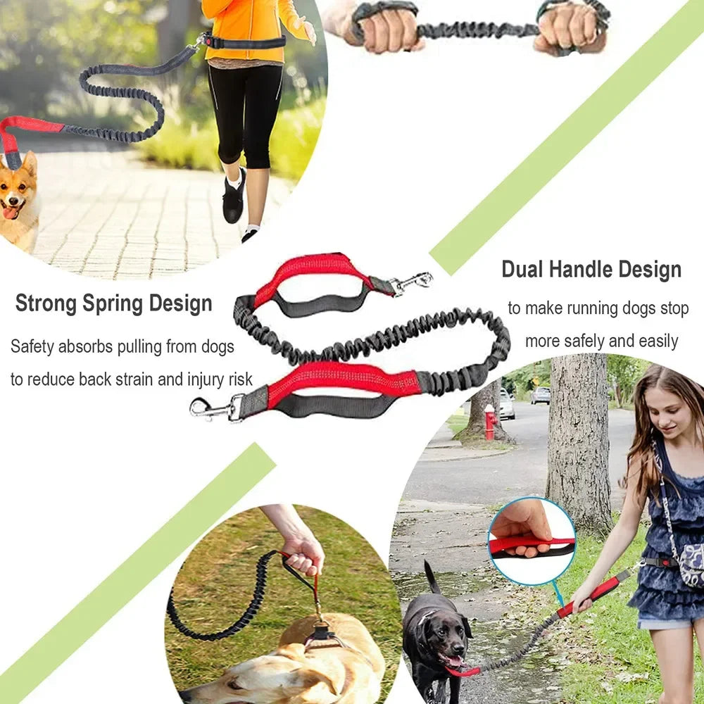 Hand Free Dog Leash with Adjustable Waist Rope